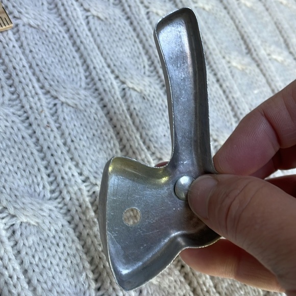 VTG Tomahawk Axe cookie cutter wooden red knob aluminum - Picture 7 of 7